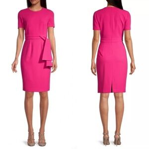 NWT Black Halo Harbor Side-Tie Sheath Dress in Mermaids Kiss Sz. 2